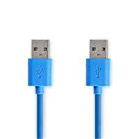 Nedis USB 3.0 kabel A stekker - A M acho 1,0 m blauw