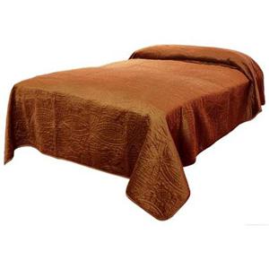 Unique Living - Bedsprei Veronica 220x220cm leather brown