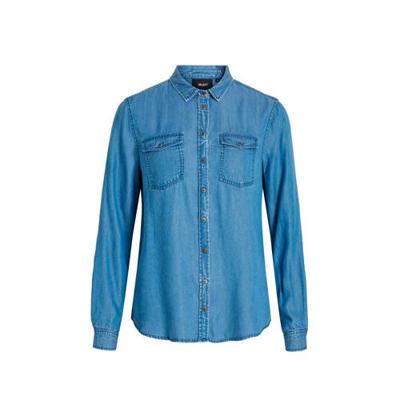 OBJECT blouse OBJLANIE blauw OBJECT blouse OBJLANIE blauw