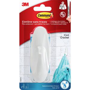 3M Command-badkamergrote designhaak (l x b x h) 105 x 38 x 38 mm Wit Inhoud: 1 stuk(s)