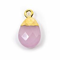 Edelsteenhanger Aardbeienkwarts Peertje (10 mm)