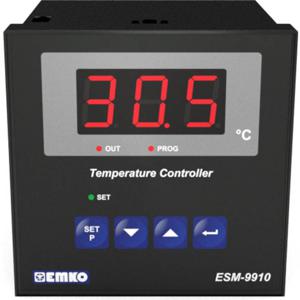 Emko ESM-9910.5.14.0.1/01.00/2.0.0.0 Tweestandenregelaar Temperatuurregelaar Pt1000 -50 tot 400 °C Relais 7 A (l x b x h) 96 x 96 x 96 mm