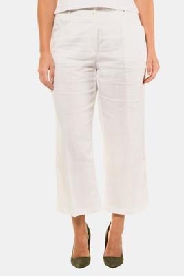 Ulla Popken 7/8 Broek Marlene, wijd model, linnen - Grote Maten