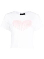 tout a coup t-shirt en coton stretch à logo imprimé - Blanc