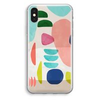 Bold Rounded Shapes: iPhone X Transparant Hoesje - thumbnail