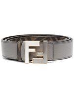 FENDI ceinture à boucle FF - Gris - thumbnail