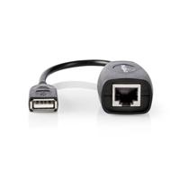 NEDIS Actieve USB 1.1 verlengkabel | A-stekker - A-bus | 50 m | zwart