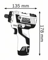 Bosch GSR 12V-20 HX Professional 1300 RPM Zwart, Blauw