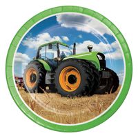 Haza Witbaard Tractor Bordjes, 8st. - thumbnail