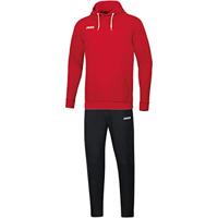 JAKO - Basisjoggingpak Met Sweatshirt Met Capuchon, Uniseks-Kind, Rood, 140