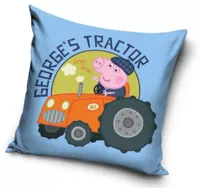 George&apos;s tractor sierkussen blauw 40X40 cm