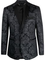 Philipp Plein veste de costume à motif baroque - Noir