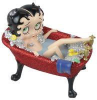 Betty Boop In Rood Glitter Bad Beeldje