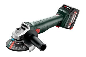 Metabo W 18 7-125 | Accu haakse slijper | 18 V | 4Ah | Lader asc 55 | Metabox 165 L - 602371510