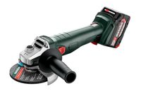 Metabo W 18 7-125 | Accu haakse slijper | 18 V | 4Ah | Lader asc 55 | Metabox 165 L - 602371510 - thumbnail