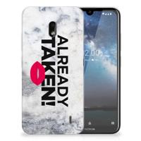 Nokia 2.2 Siliconen hoesje met naam Already Taken White