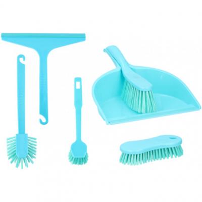 Lifetime Clean schoonmaakset 6 stuks blauw kunststof Lifetime Clean schoonmaakset 6 stuks blauw kunststof