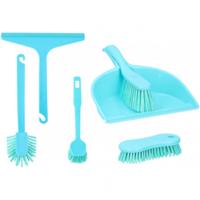 Lifetime Clean schoonmaakset 6 stuks blauw kunststof