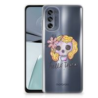 Silicone Back Case Motorola Moto G62 5G Boho Skull - thumbnail