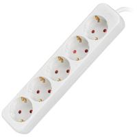 lanberg LB24423034 Merkliniaal model 3M SCHUKO Blanca 5 SOCKETS Strip,eén maat,Meerkleuren