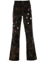 Haculla pantalon ample à détails de pins - Marron