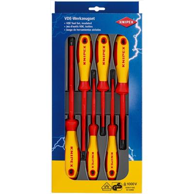 Knipex Knipex-Werk Schroevendraaierset VDE 6-delig Plat, Kruiskop Phillips