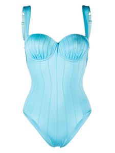 Noire Swimwear maillot de bain à balconnets - Bleu