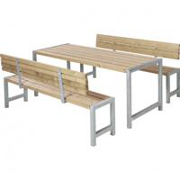 ThermoWood® Picknickset Modern 2 Rugleuningen - thumbnail