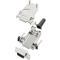 TRU COMPONENTS TCDTZF09DMSK 7709556 connectorset SUB-D 180° aantal polen (nummer): 9 soldeerpunten 1 stuk.