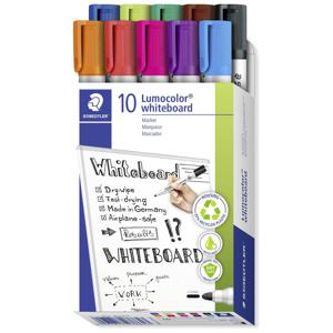 Staedtler Lumocolor 351 B10 markeerstift 10 stuk(s) Kogelpunt Zwart, Blauw, Bruin, Groen, Lichtblauw, Lichtgroen, Oranje, Roze, Rood, Violet