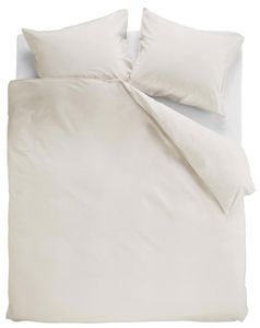 Ambiante Dekbedovertrek Uni Cotton Off-White-Lits-jumeaux (240 x 200/220 cm)