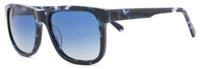 Wave Hawaii zonnebril Acetat wayfarer UV400 hout zwart/blauw