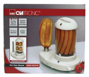 Clatronic HDM 3420 EK N 251136 Hotdog maker Wit