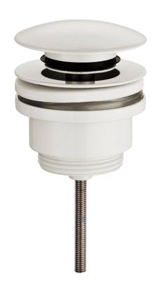 Mueller luxe afvoerplug met clicksysteem 5/4 laag model mat wit Mueller luxe afvoerplug met clicksysteem 5/4 laag model mat wit
