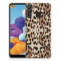 Samsung Galaxy A21 TPU Hoesje Leopard - thumbnail