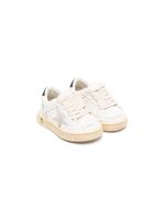 Golden Goose Kids panelled low-top leather sneakers - Blanc