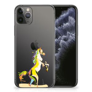 Apple iPhone 11 Pro Telefoonhoesje met Naam Horse Color