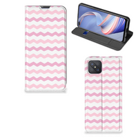 OPPO Reno4 Z 5G Hoesje met Magneet Waves Roze - thumbnail