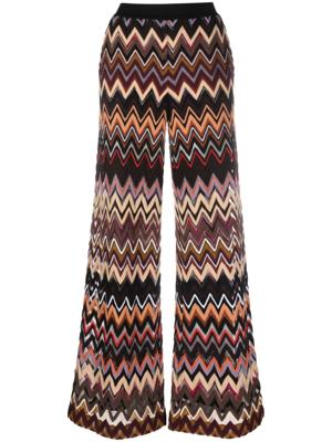 Missoni Broek met wijde pijpen - Zwart