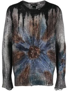 Avant Toi pull en cachemire à motif tie dye - Gris