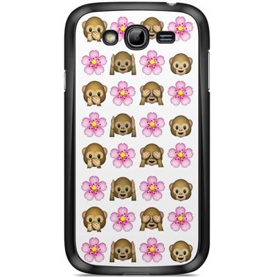 Samsung Galaxy Grand (Neo) hoesje - Emoji aapjes