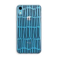 Moroccan stripes: iPhone XR Transparant Hoesje - thumbnail