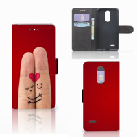 LG K4 (2017) Wallet Case met Pasjes Liefde - Origineel Romantisch Cadeau