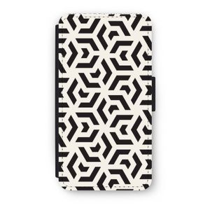 Crazy pattern: iPhone X Flip Hoesje