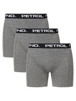 Petrol Industries 3-pack Boxershort Grijs Anthracite Melee - S