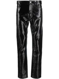 Courrèges pantalon skinny à effet de brillance - Noir