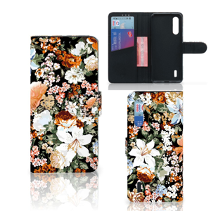 Hoesje voor Xiaomi Mi 9 Lite Dark Flowers