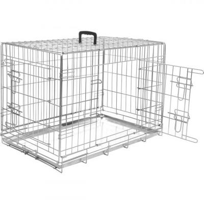 Hondenbench Keo Zilver L - 93 x 57 x 62 cm 93 x 57 x 62 cm Flamingo Zilver