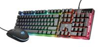 Trust GXT 838 Azor Gaming Combo - Keyboard met Muis Toetsenbord Zwart