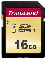 Transcend TS16GSDC500S 16GB | SDHC I, C10, U1 geheugenkaart - 95/20 MB/s